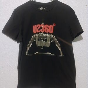 Live Music Band Tour 2011 Black U2360° Graphic Tee Hor Rare
